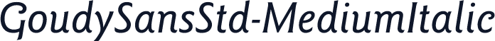 GoudySansStd-MediumItalic