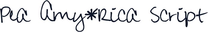 Pea Amy*Rica Script