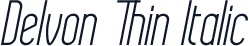 Delvon Thin Italic