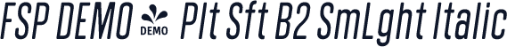 FSP DEMO - Plt Sft B2 SmLght Italic