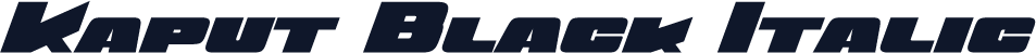 Kaput Black Italic