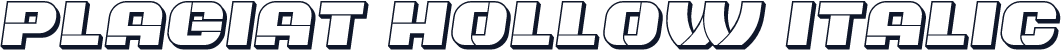 Plagiat Hollow Italic