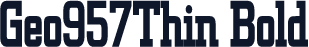 Geo957Thin Bold