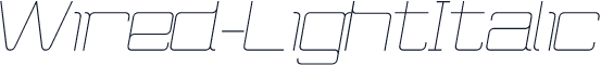 Wired-LightItalic