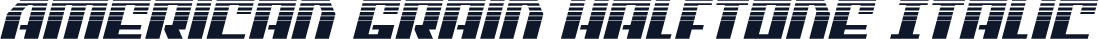 American Grain Halftone Italic