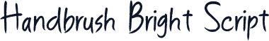 Handbrush Bright Script