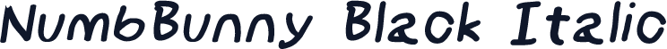 NumbBunny Black Italic