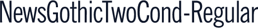 NewsGothicTwoCond-Regular