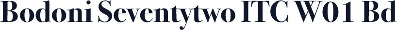 Bodoni Seventytwo ITC W01 Bd