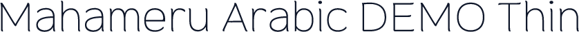 Mahameru Arabic DEMO Thin