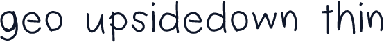 geo upsidedown thin