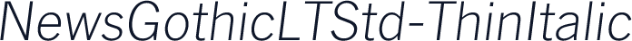 NewsGothicLTStd-ThinItalic