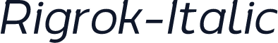 Rigrok-Italic