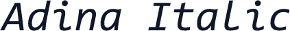 Adina Italic