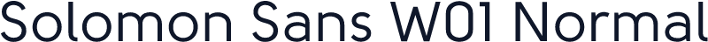 Solomon Sans W01 Normal