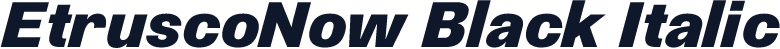 EtruscoNow Black Italic