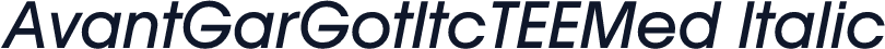 AvantGarGotItcTEEMed Italic