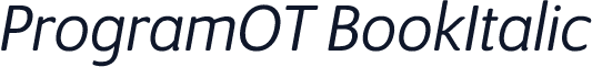 ProgramOT BookItalic