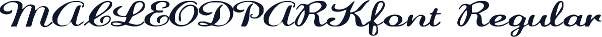 MACLEODPARKfont Regular