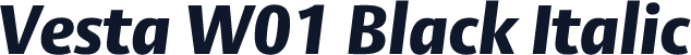 Vesta W01 Black Italic