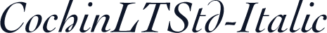 CochinLTStd-Italic