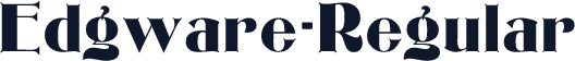 Edgware-Regular