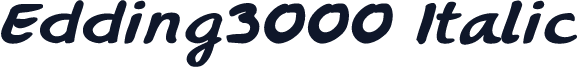 Edding3000 Italic