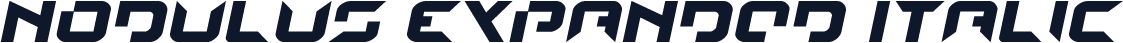 Nodulus Expanded Italic