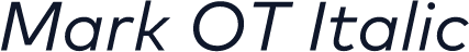 Mark OT Italic