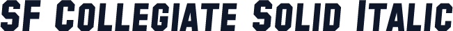 SF Collegiate Solid Italic