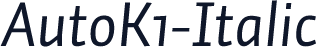AutoK1-Italic