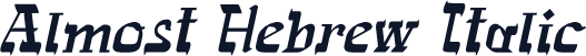Almost Hebrew Italic