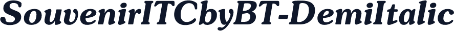 SouvenirITCbyBT-DemiItalic