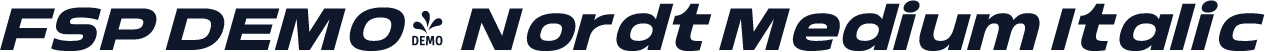 FSP DEMO - Nordt Medium Italic