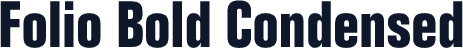 Folio Bold Condensed