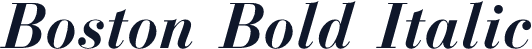 Boston Bold Italic