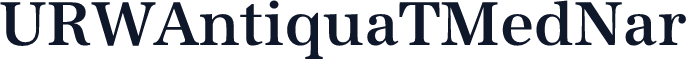 URWAntiquaTMedNar