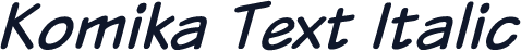 Komika Text Italic