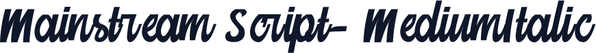 Mainstream Script-MediumItalic