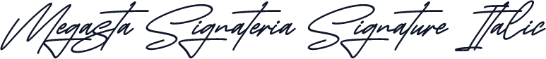 Megasta Signateria Signature Italic