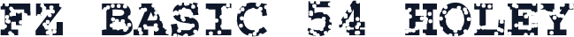 FZ BASIC 54 HOLEY