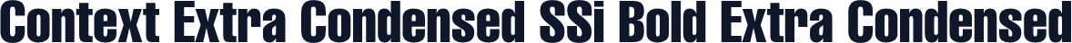 Context Extra Condensed SSi Bold Extra Condensed