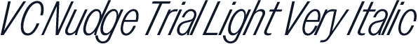 VC Nudge Trial Light Very Italic