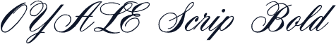OYALE Scrip Bold