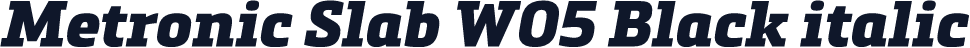 Metronic Slab W05 Black italic