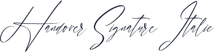 Handover Signature Italic