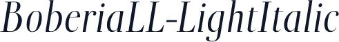 BoberiaLL-LightItalic
