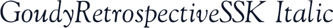 GoudyRetrospectiveSSK Italic