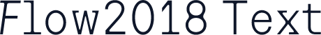 Flow2018 Text