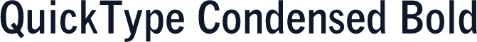 QuickType Condensed Bold